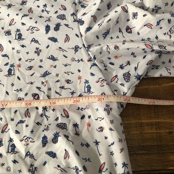 Nicklaus Golf Polo Shirt Men's Size L Eco Choice Short Sleeve Beach Theme - Picture 4 of 6